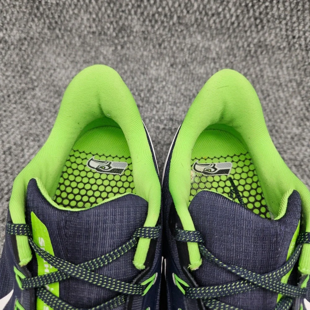Nike Mens 13 Blue Air Zoom Pegasus 39 Seattle Seahawks NFL Running Shoes Sneaker